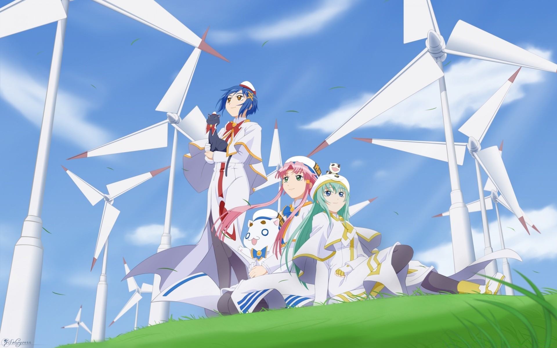 anime alternative wind energie himmel windpocken schleifer umwelt technologie strom macht umwelt erfindung