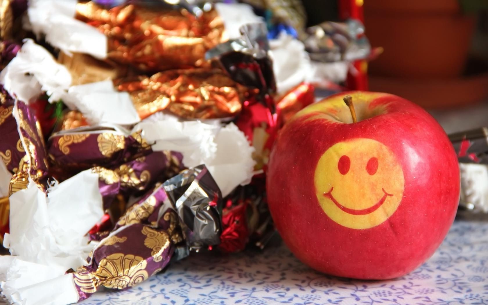 еда яблоко фрукты рождество украшения праздник традиционные