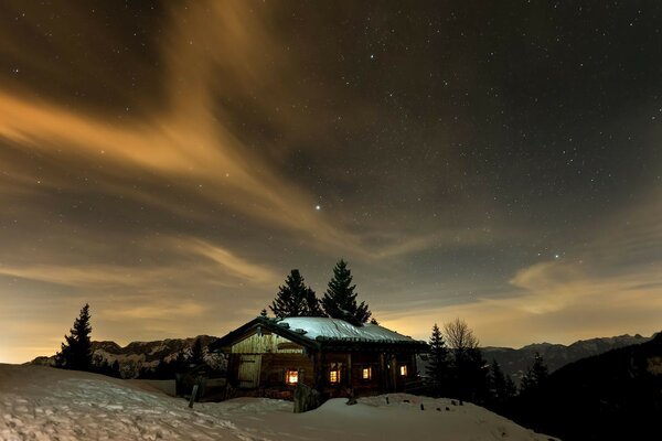 Paisaje nevado de invierno