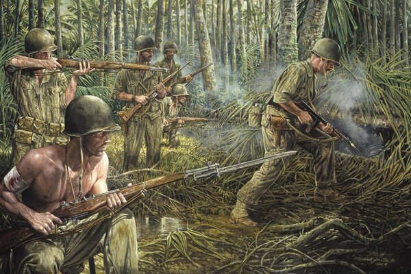 Pittura della guerra del Vietnam