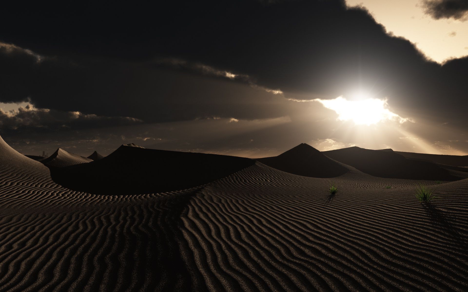 paysage désert coucher de soleil aube sable dune paysage voyage soleil soir ciel nature ombre