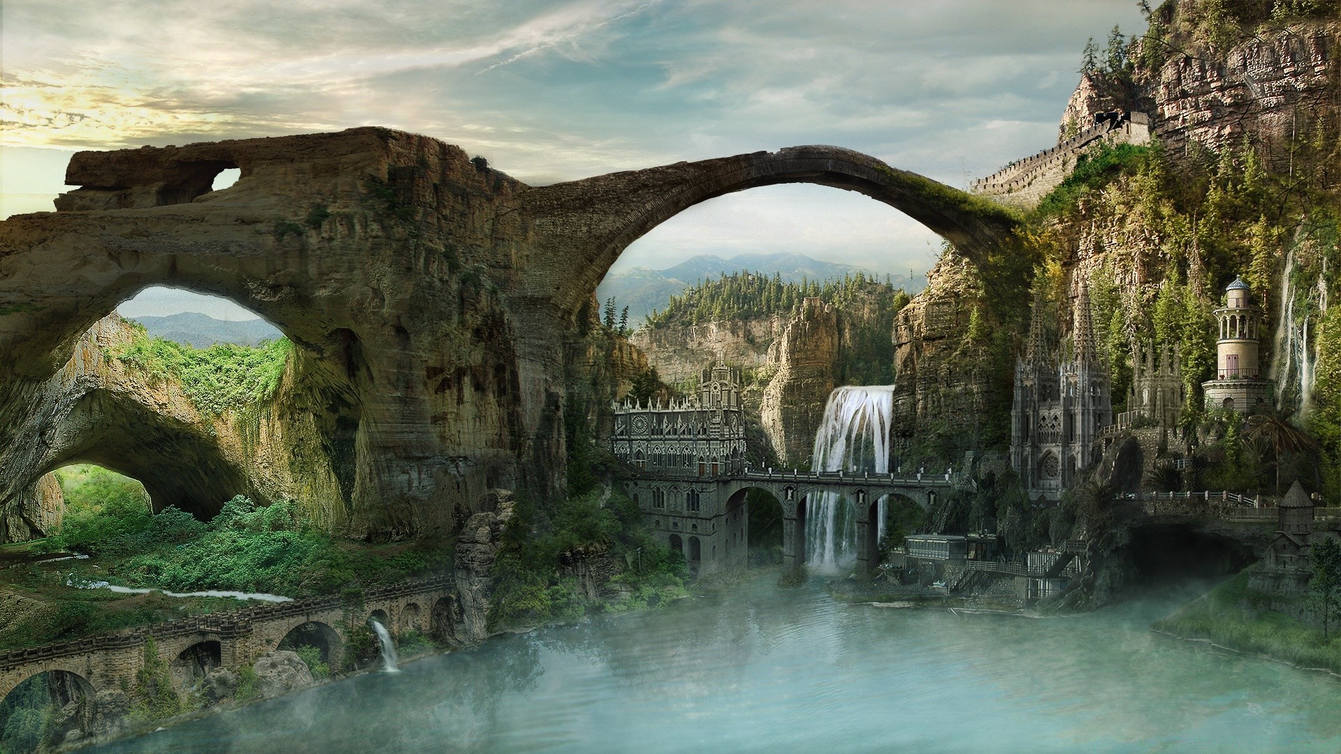 креатив воды путешествия река дерево архитектура туризм на открытом воздухе пейзаж мост природа арка камень живописный древние дом
