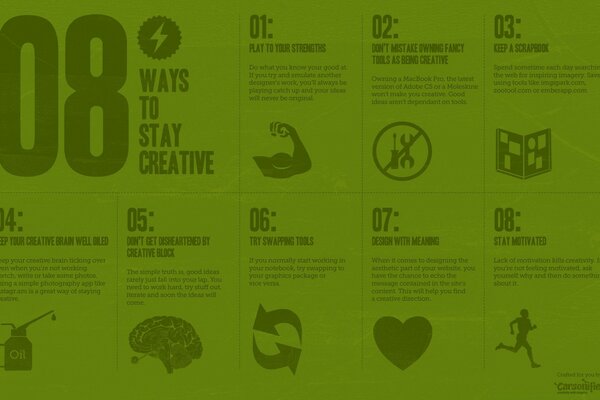 8 pasos para ser más creativo