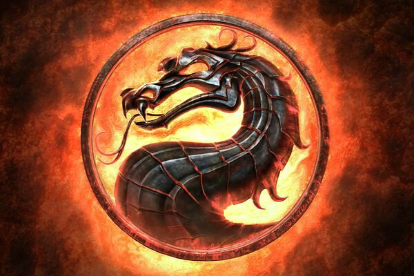 Mortal kombat ambleminin grafiksel olarak çizimi