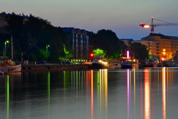 A new and very beautiful embankment of the city