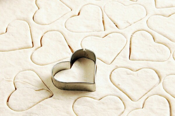 Heart shape for Dough cookies