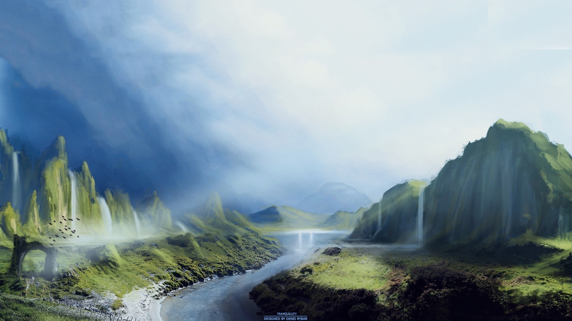 fantasia acqua cascata viaggi natura paesaggio fiume all aperto arcobaleno roccia legno montagna cielo nebbia