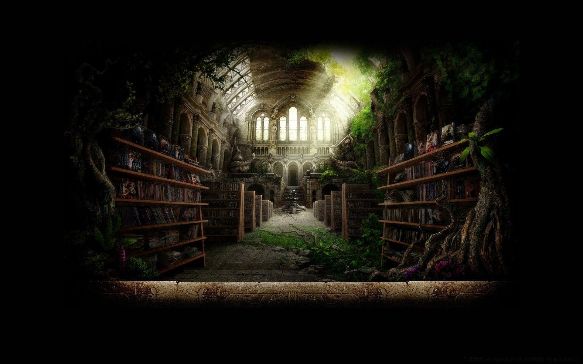 fantasy tunel światło architektura podróże dom ciemny korek