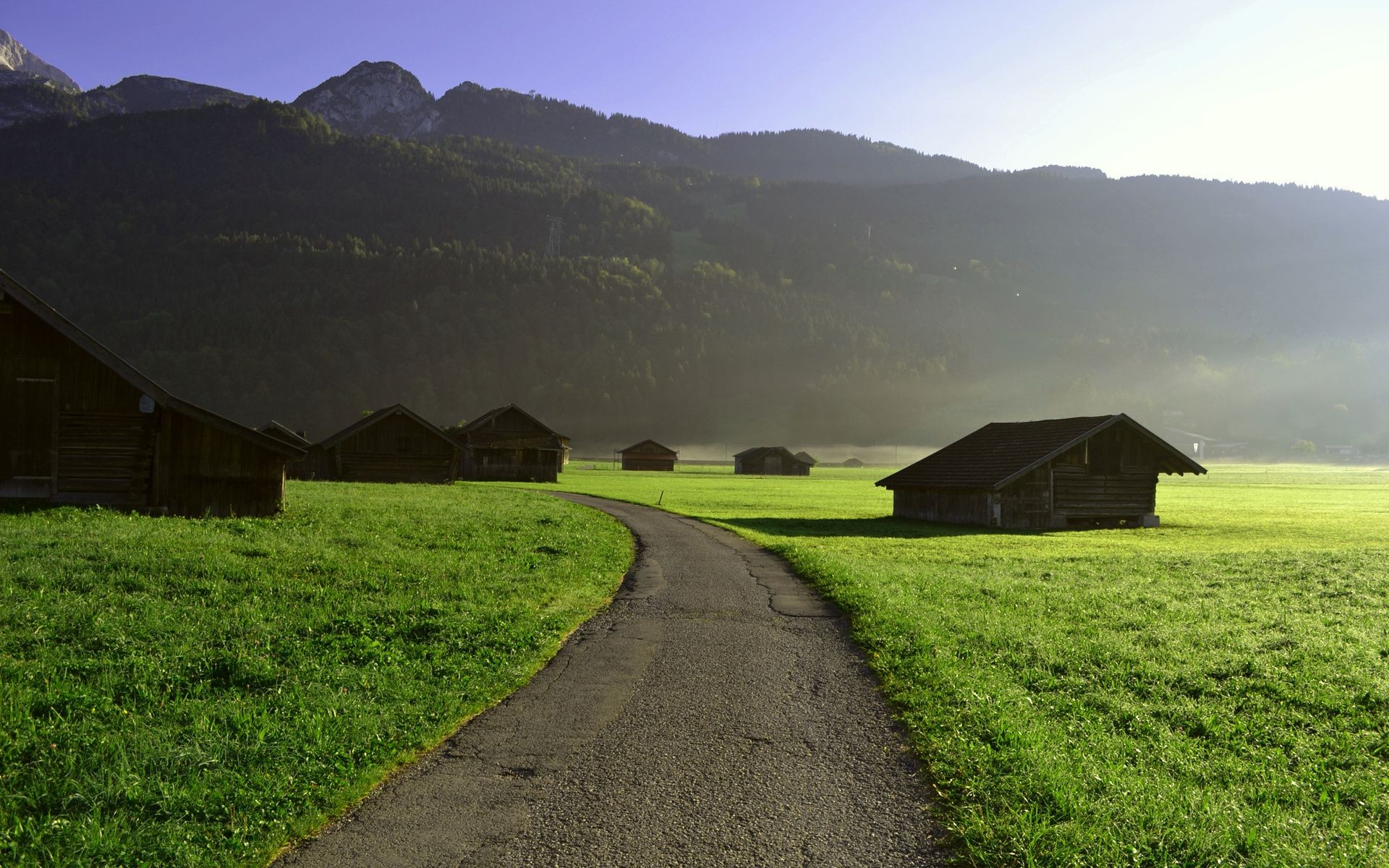 strada paesaggio fattoria agricoltura fienile viaggi terreni coltivati erba campagna albero cielo campo rurale all aperto