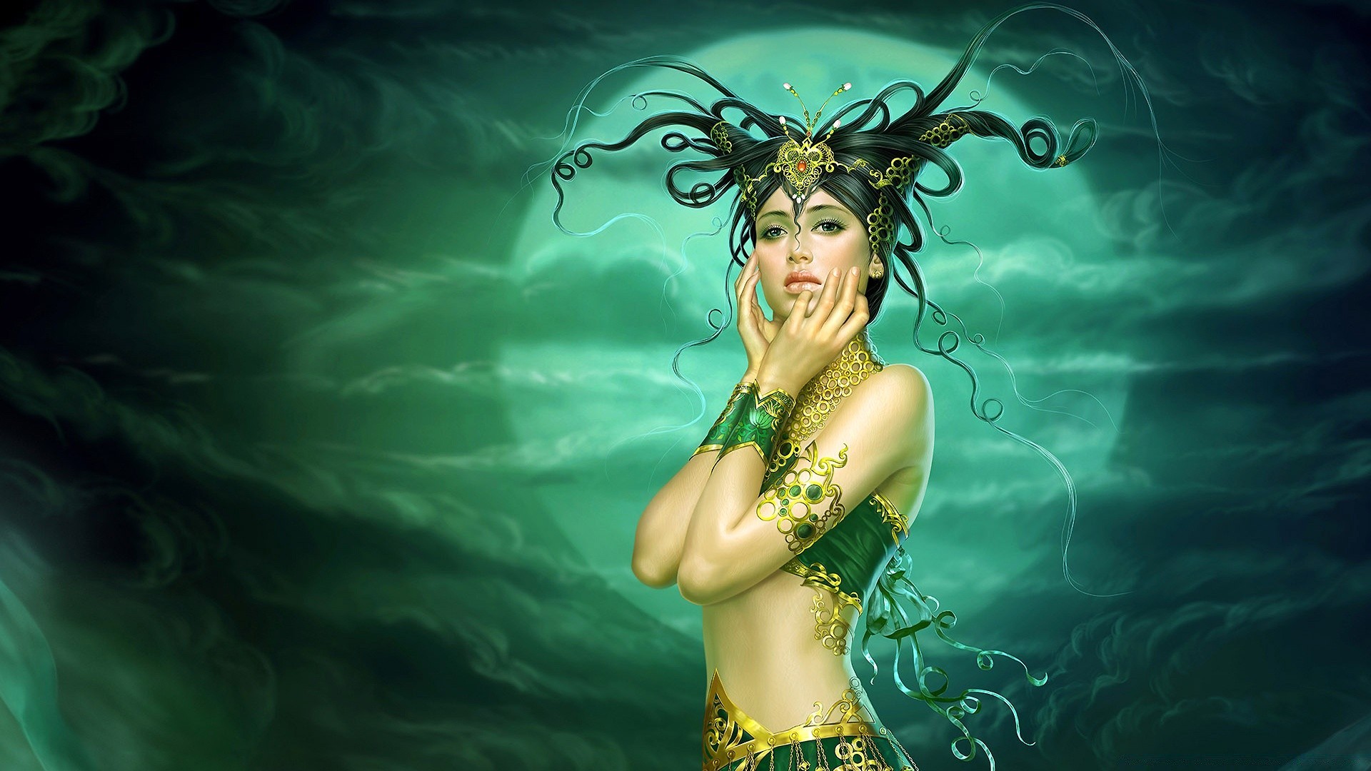 fantasy woman beautiful girl water fashion underwater art