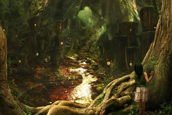 Тропічний ліс з фантастичної казки