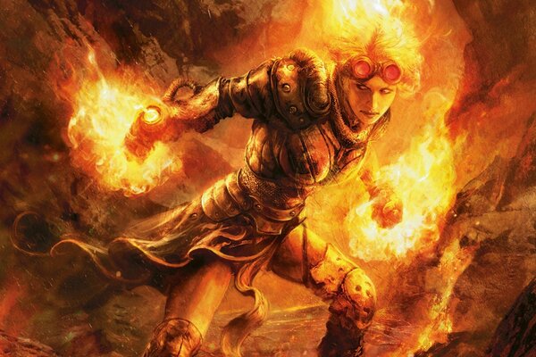 The Fire warrior. The flame of the fire