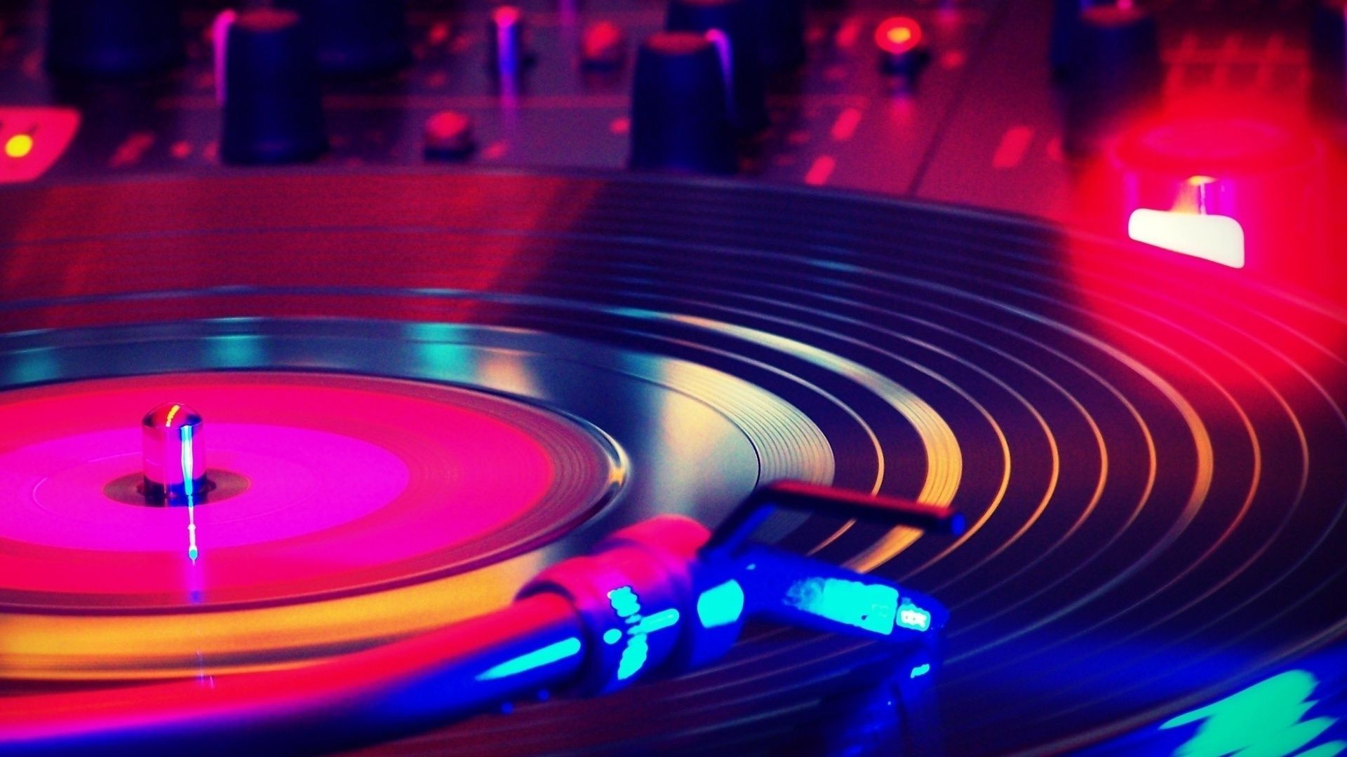 música grabación de fonógrafo tocadiscos vinilo sonido disco dj movimiento vida nocturna láser club redondo tecnología datos electrónica estéreo