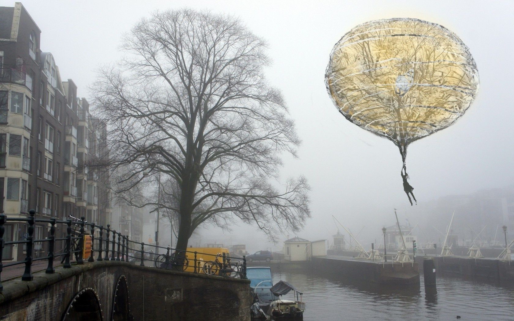 city and architecture water river city weather winter tree landscape