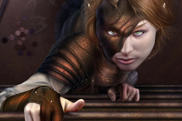 Fantasy femme escalier hauteur