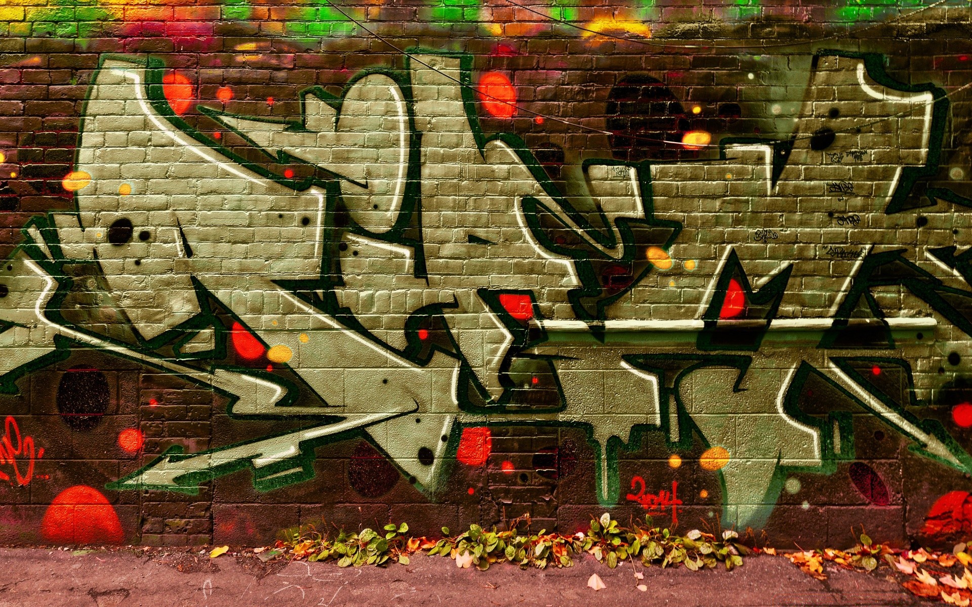 graffiti street city wall art wandalizm design kolor miasto spray pulpit