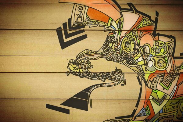 Retro Illustration von Graffiti-Design