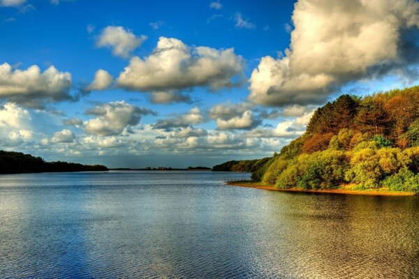 Clouds over the big river