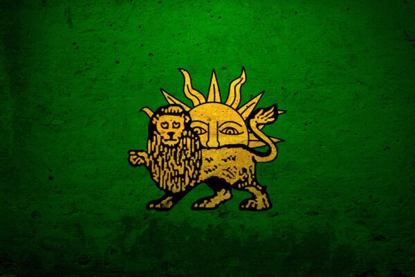 The lion blocked the sun