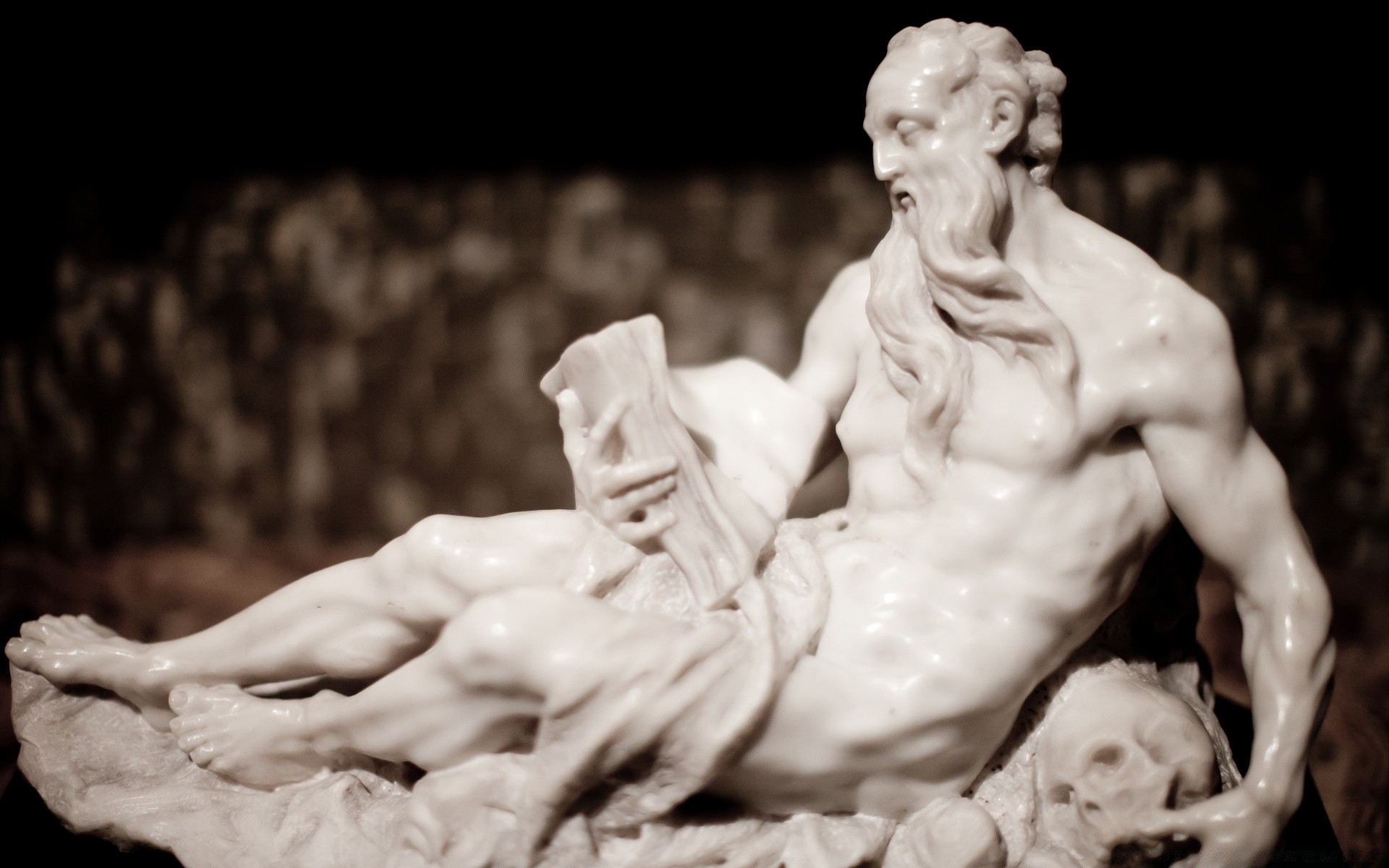 sculpture nude adult one art statue woman man marble reclining portrait religion bed