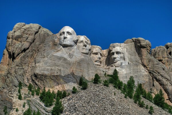 Monument naturel populaire de l Amérique et de leurs présidents