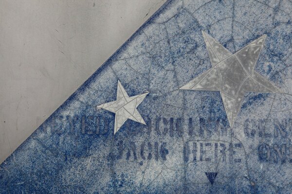 Flag and stars. Symbol. Grunge