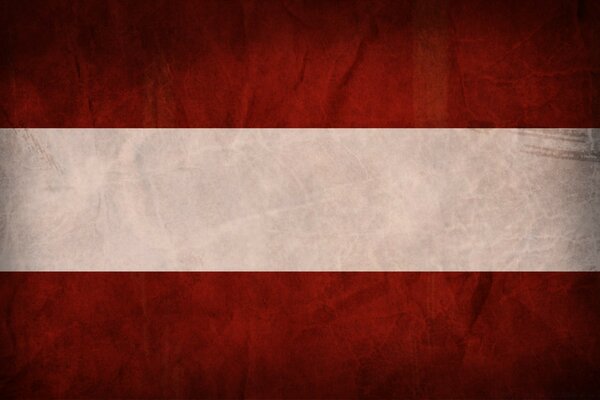 Red and white image of the flag