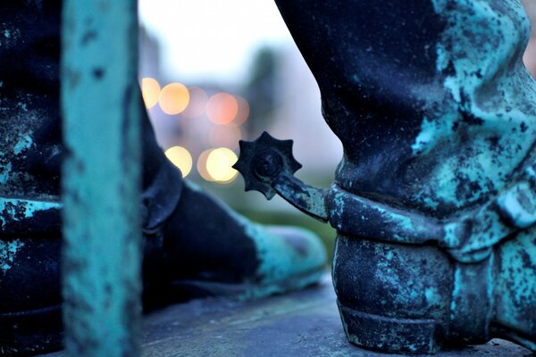 Art sculpture d un homme dans la rue