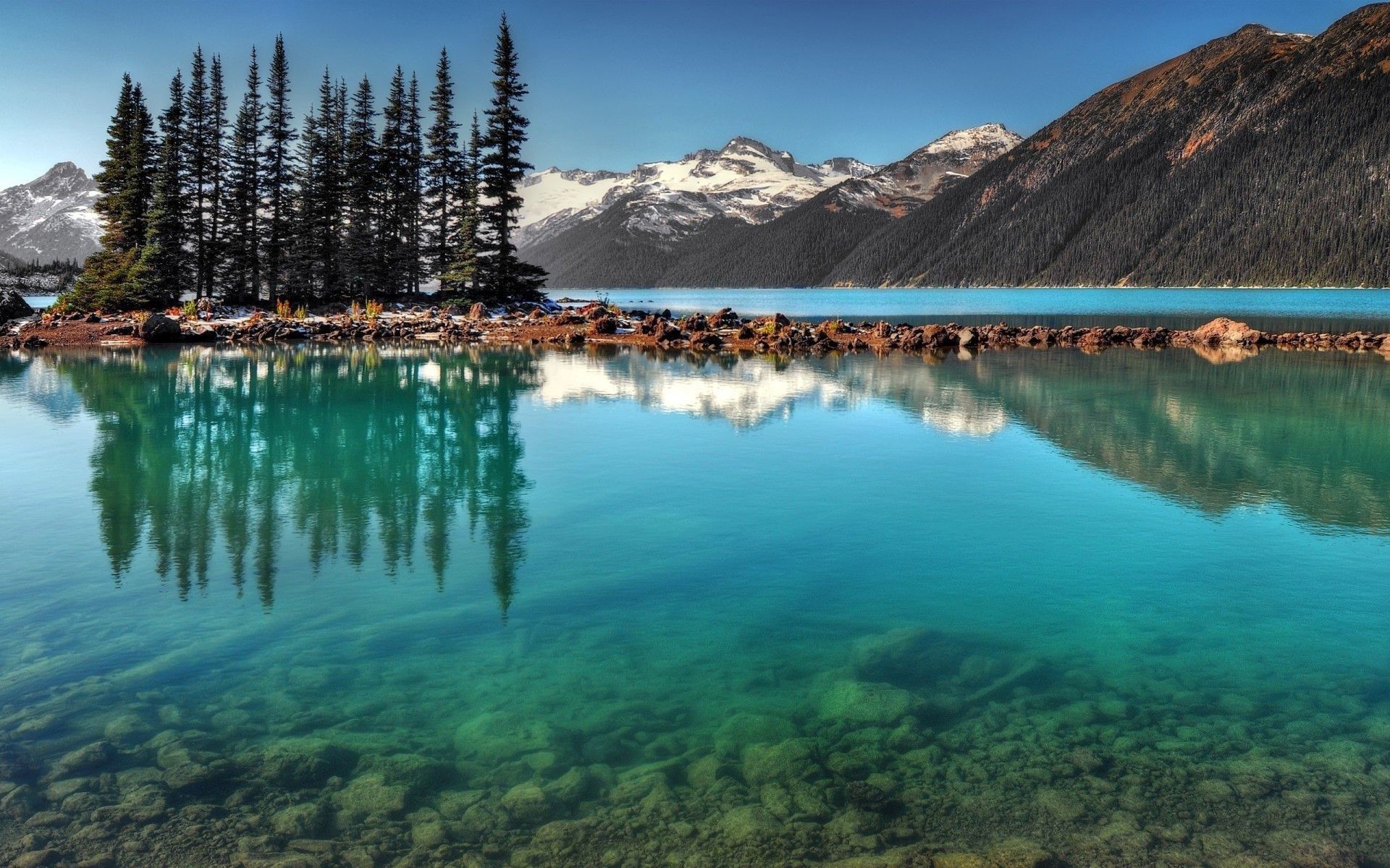 mountains water lake landscape travel scenic mountain reflection nature outdoors snow sky daylight