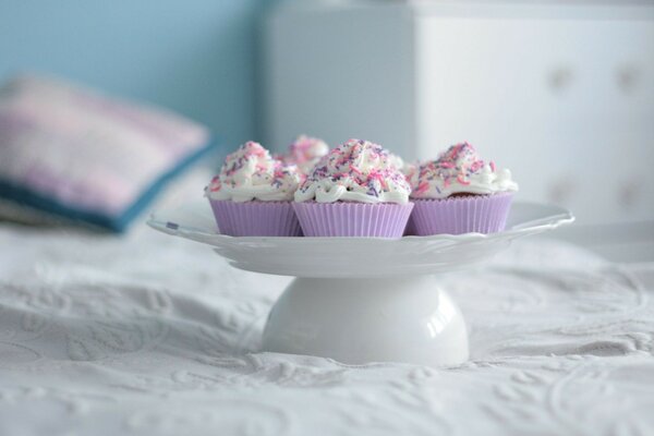 Still life of a sweet wedding cake