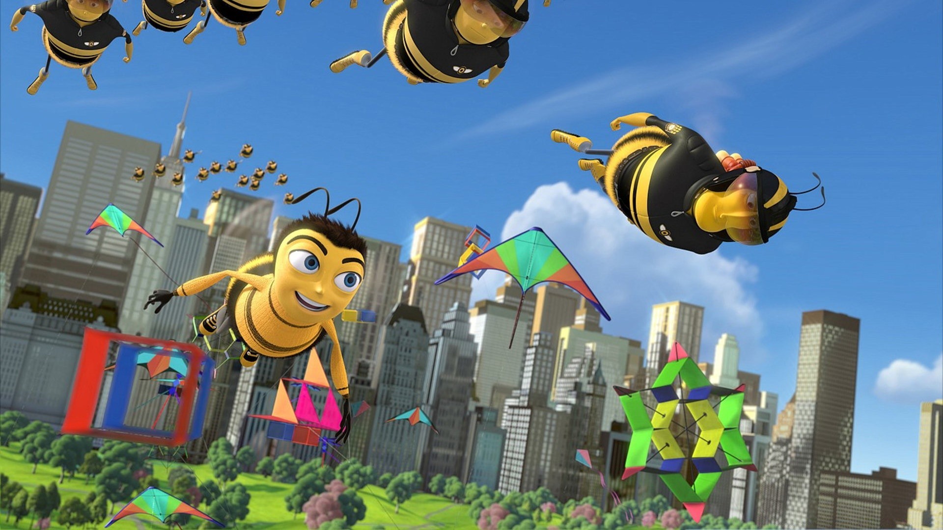 bee movie небо город фестиваль путешествия