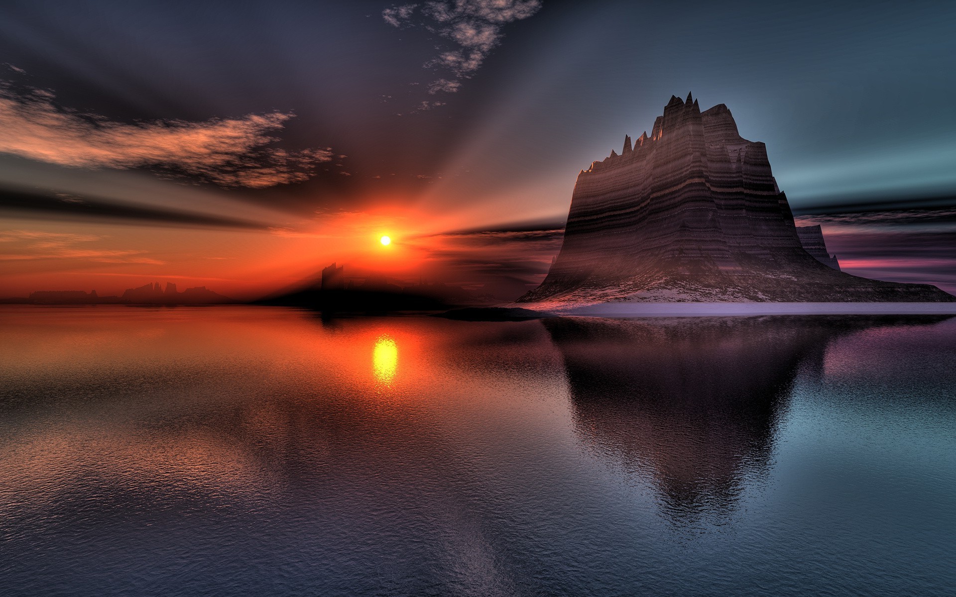 see sonnenuntergang dämmerung sonne wasser abend dämmerung himmel landschaft reflexion reisen natur strand