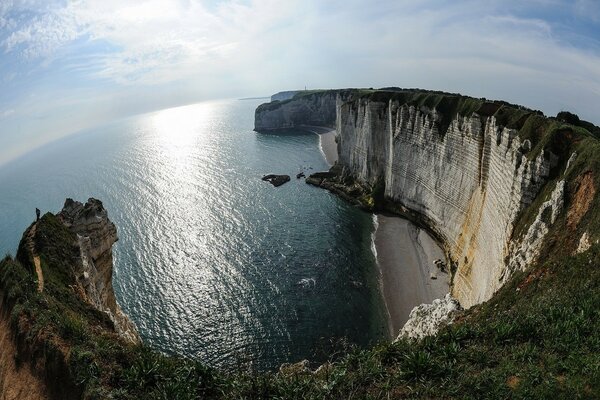 The resort town of Etretat. Normandy. France. Author: Michael