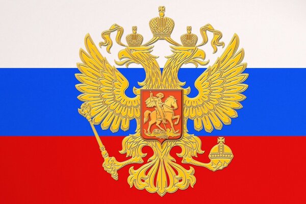 Helles Wappen der Russischen Föderation