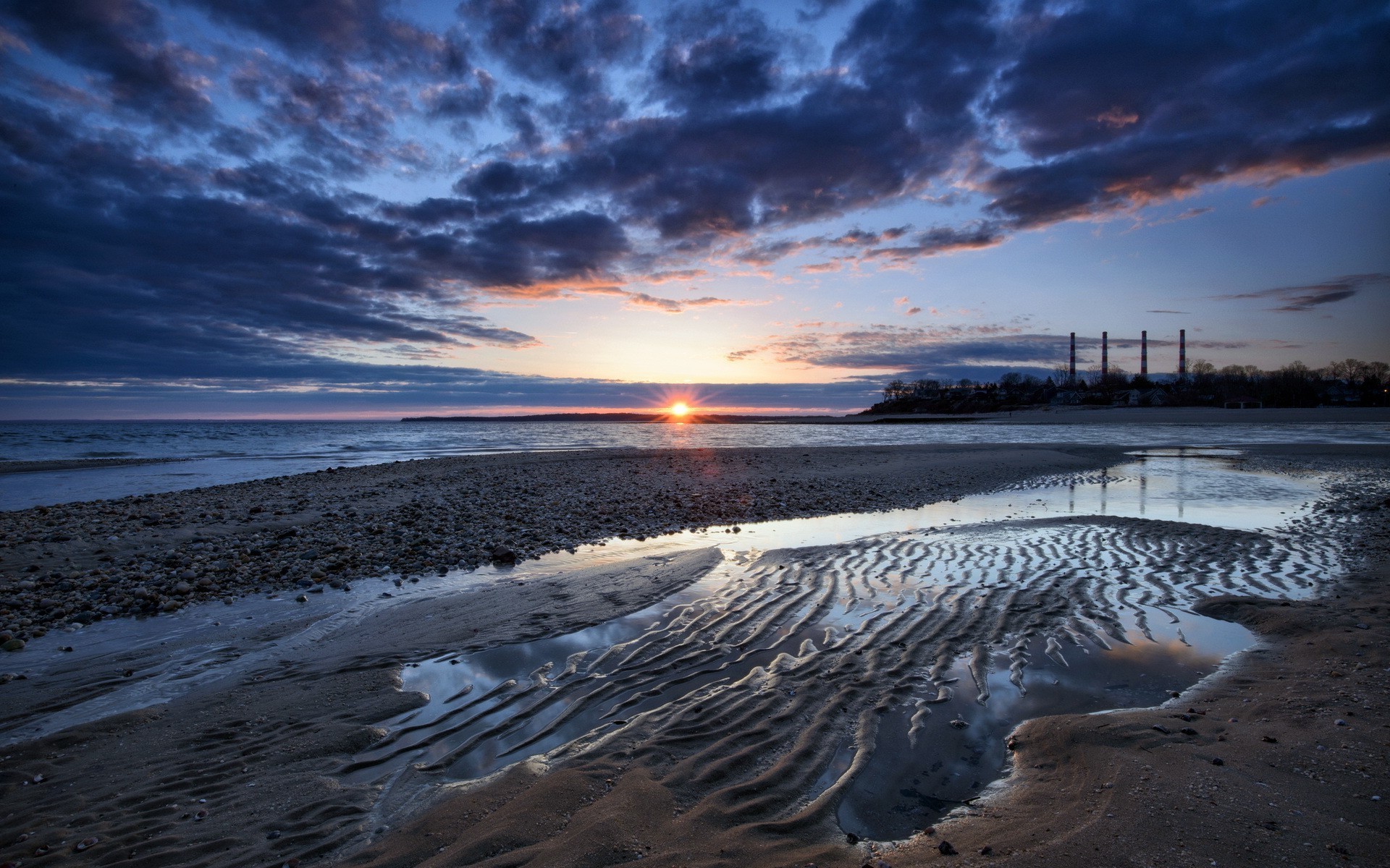 night evening twilight sunset water beach dawn landscape evening seashore dusk sea ocean sky travel