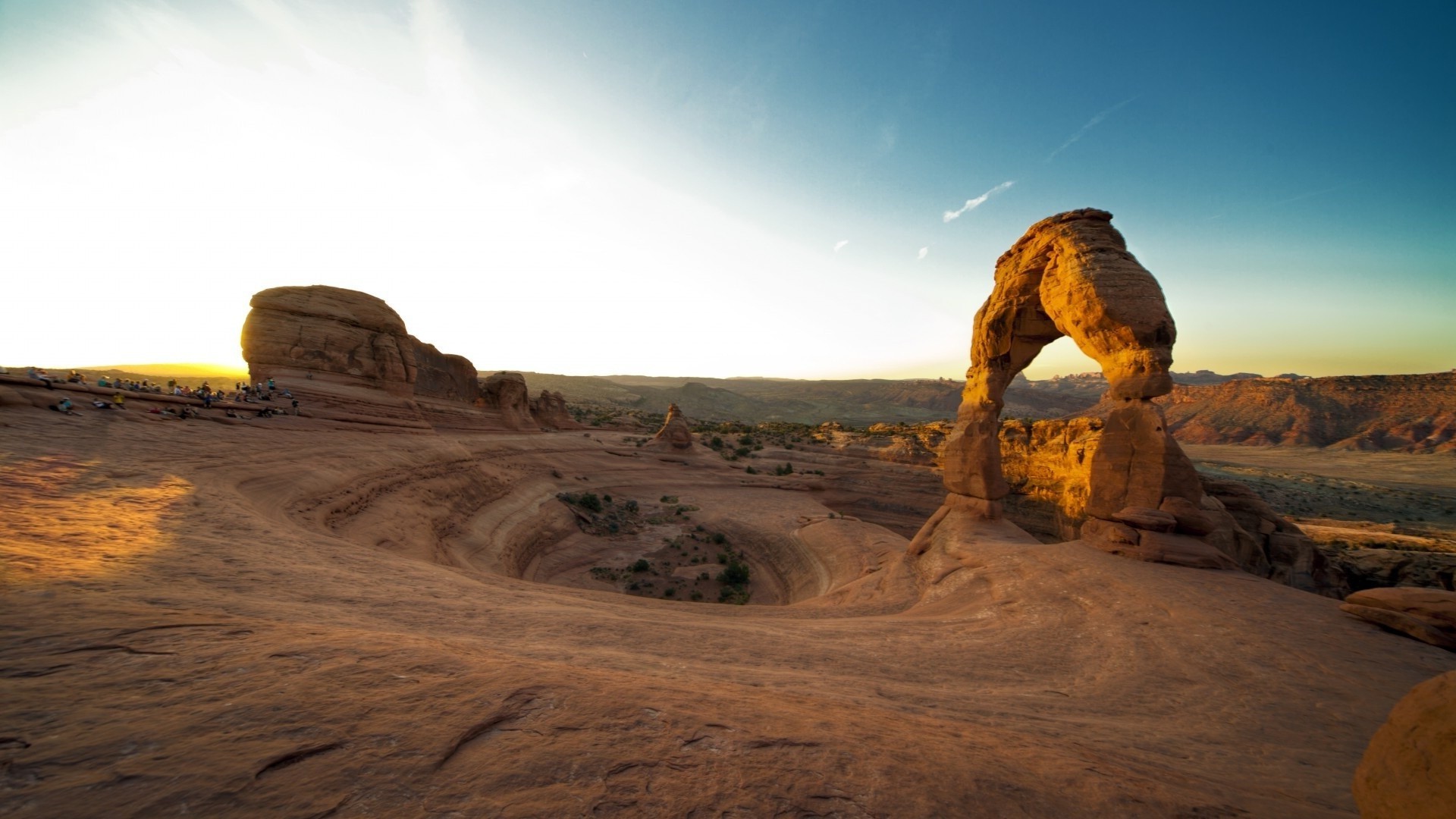 rocks boulders and stones desert landscape travel rock outdoors sand sky daylight sunset evening sandstone scenic arid dry barren geology