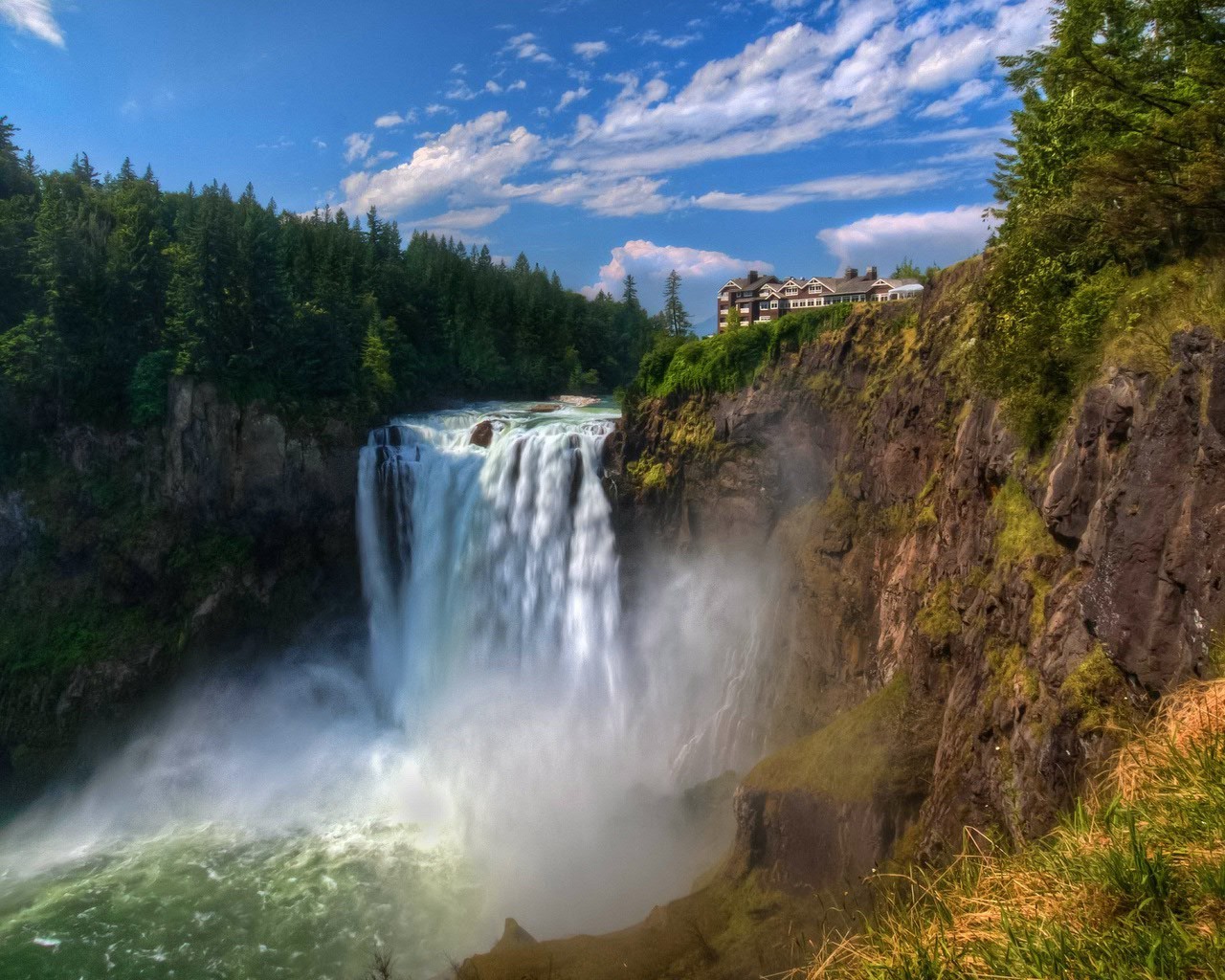 wasserfälle wasserfall wasser landschaft natur reisen im freien fluss holz rock herbst berge regenbogen baum