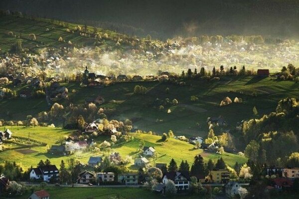 Landschaft der landwirtschaftlichen Architektur