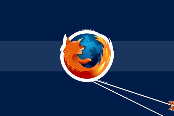 Abbildung eines Firefox-kugelförmigen mit einem Pfifferling