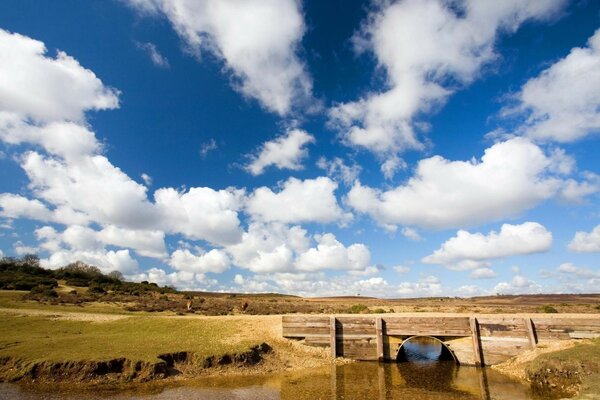 A bridge across a river somewhere in the countryside