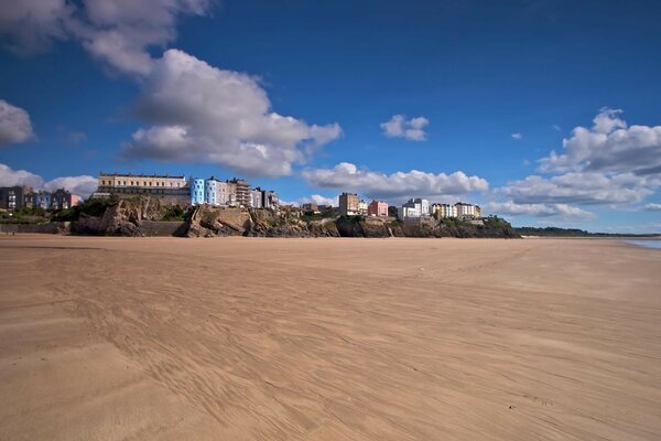 Statt Strand im Sand ist die Stadt