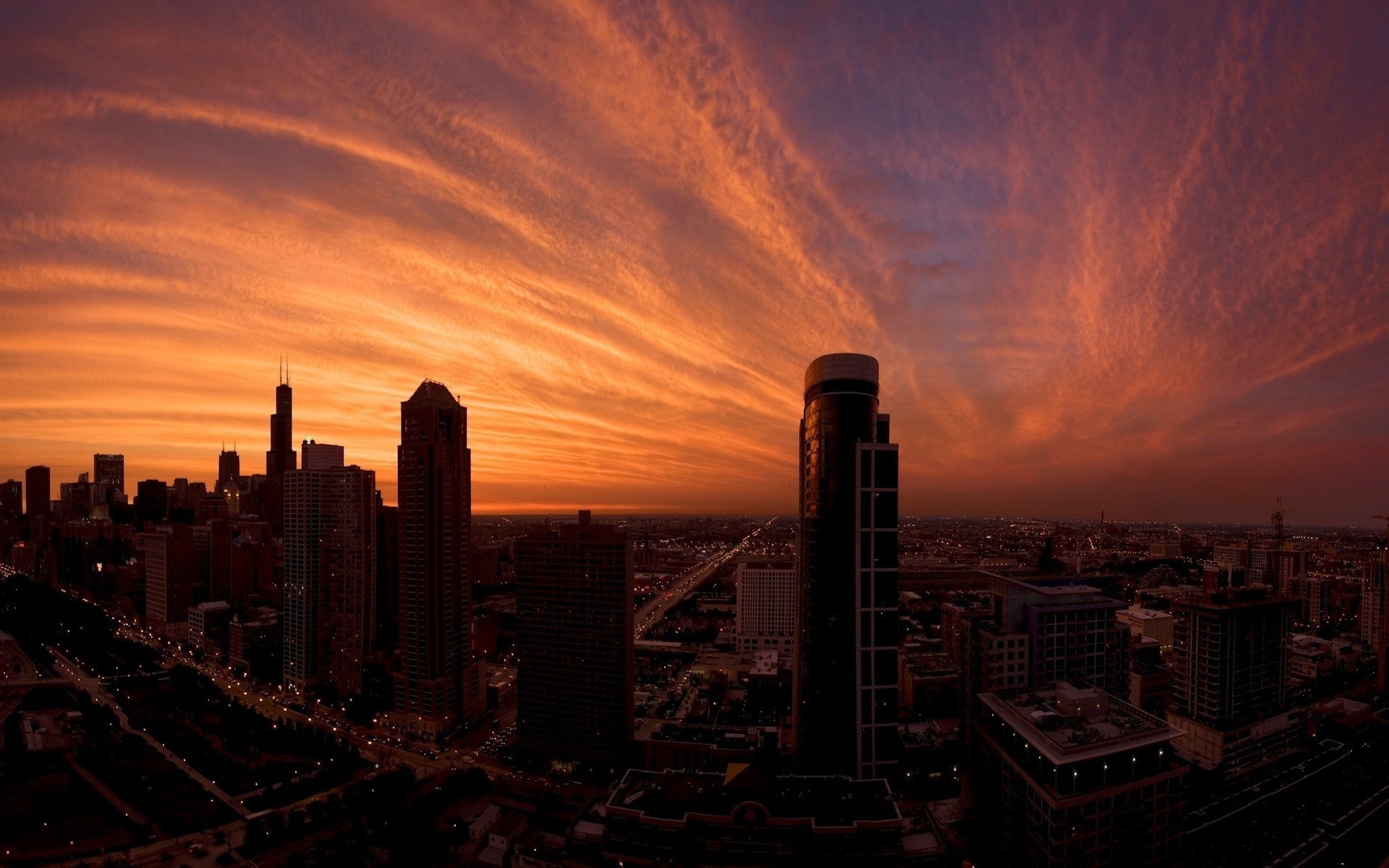 città tramonto alba architettura sera viaggi crepuscolo skyline cielo città grattacielo casa centro luce all aperto torre silhouette