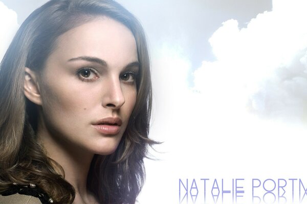 Retrato da jovem atriz Natalie Portman