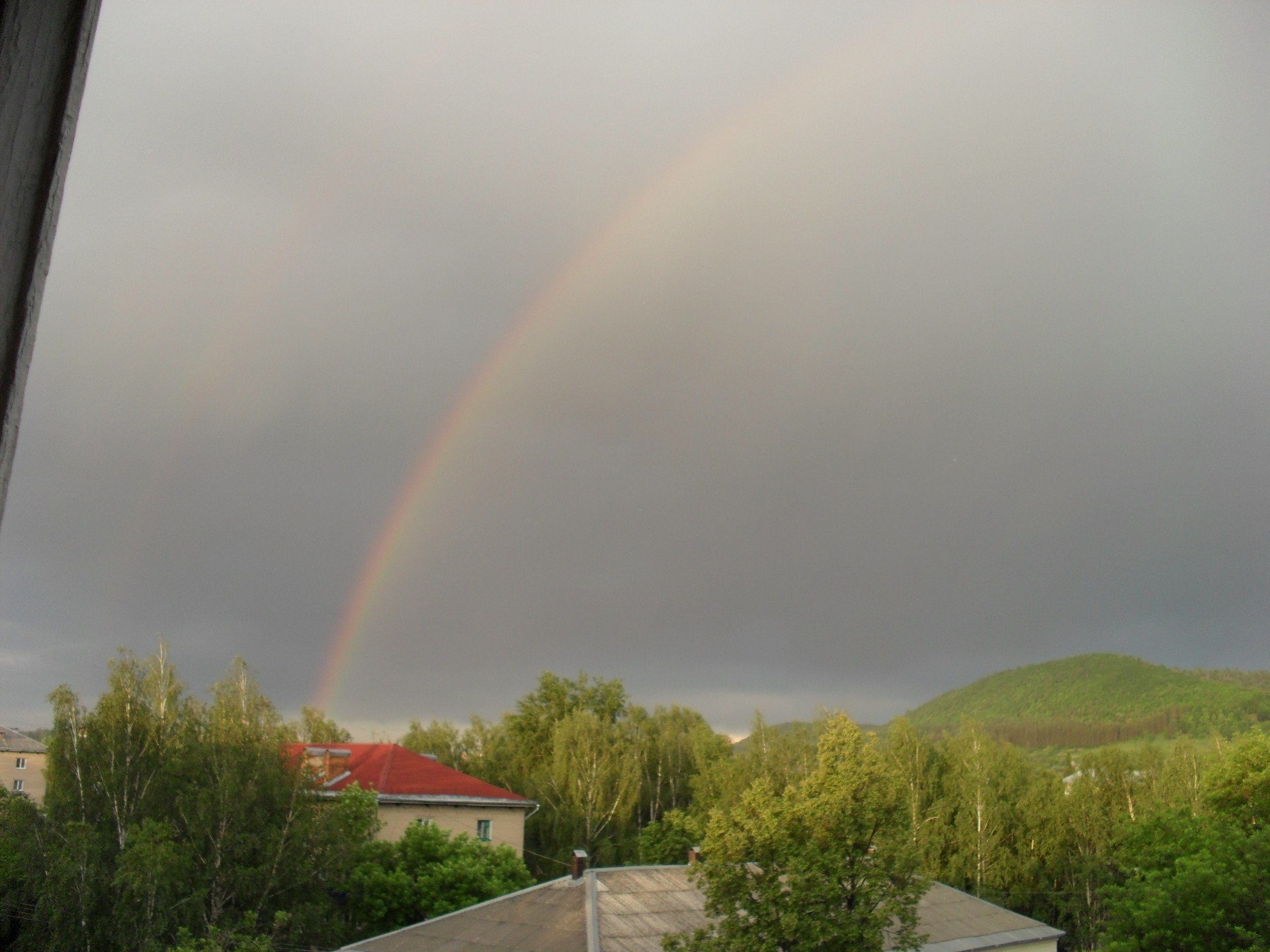 native weite regenbogen landschaft regen sturm nebel baum wasser wetter himmel reisen im freien gras natur