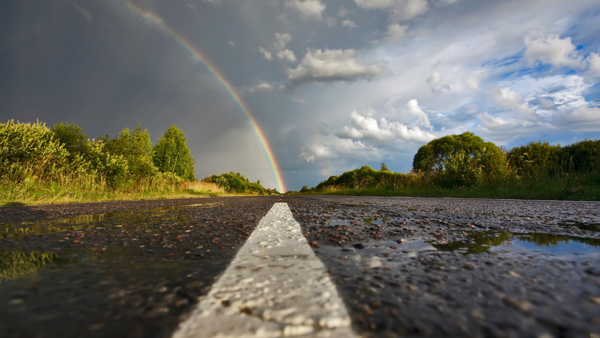 carretera naturaleza paisaje agua cielo arco iris lluvia lago río verano viajes al aire libre amanecer árbol tormenta guía puesta de sol otoño reflexión