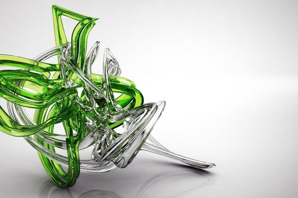 Abstraction in the form of glass swirls