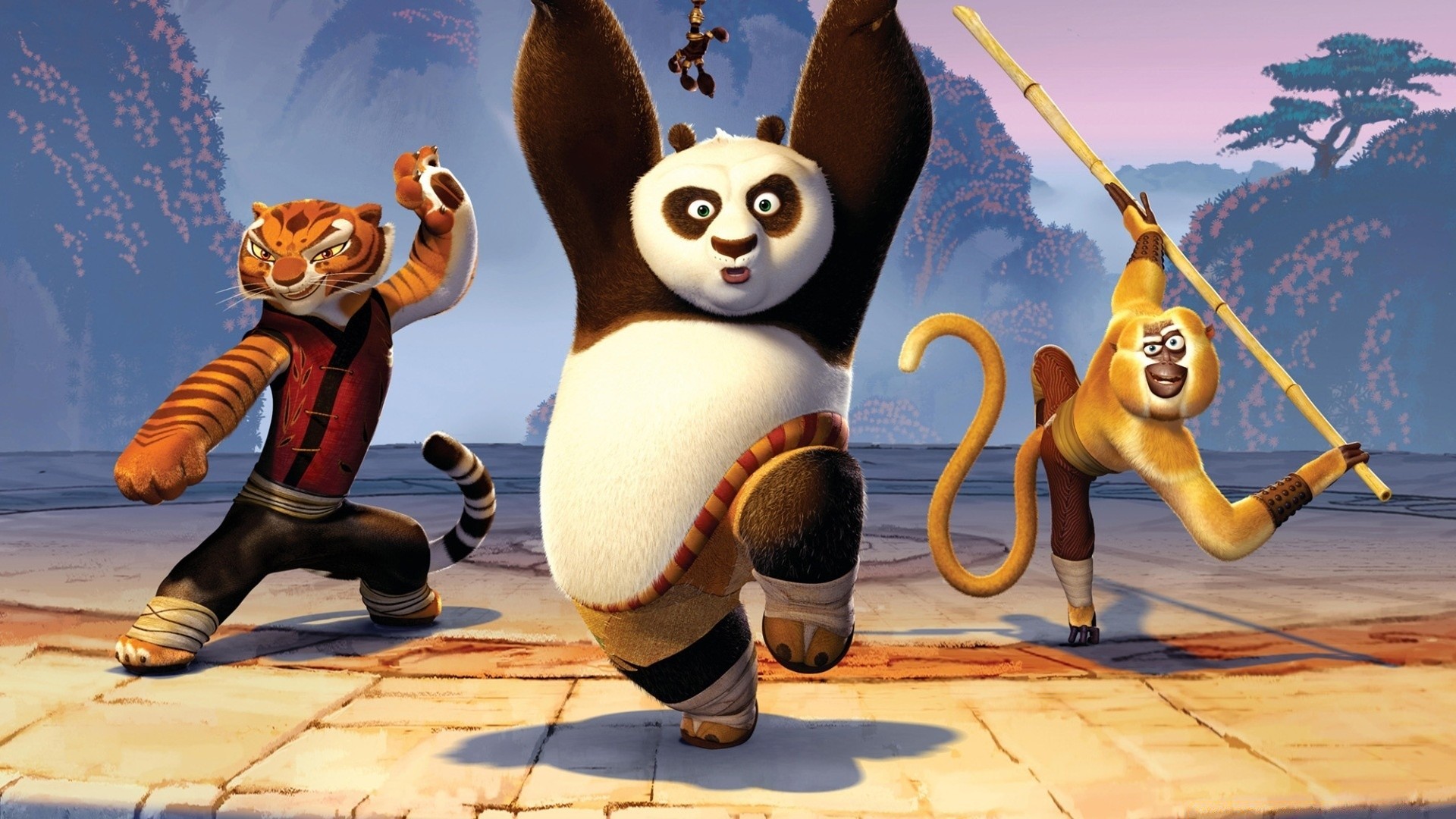 kung fu panda ilustração diversão