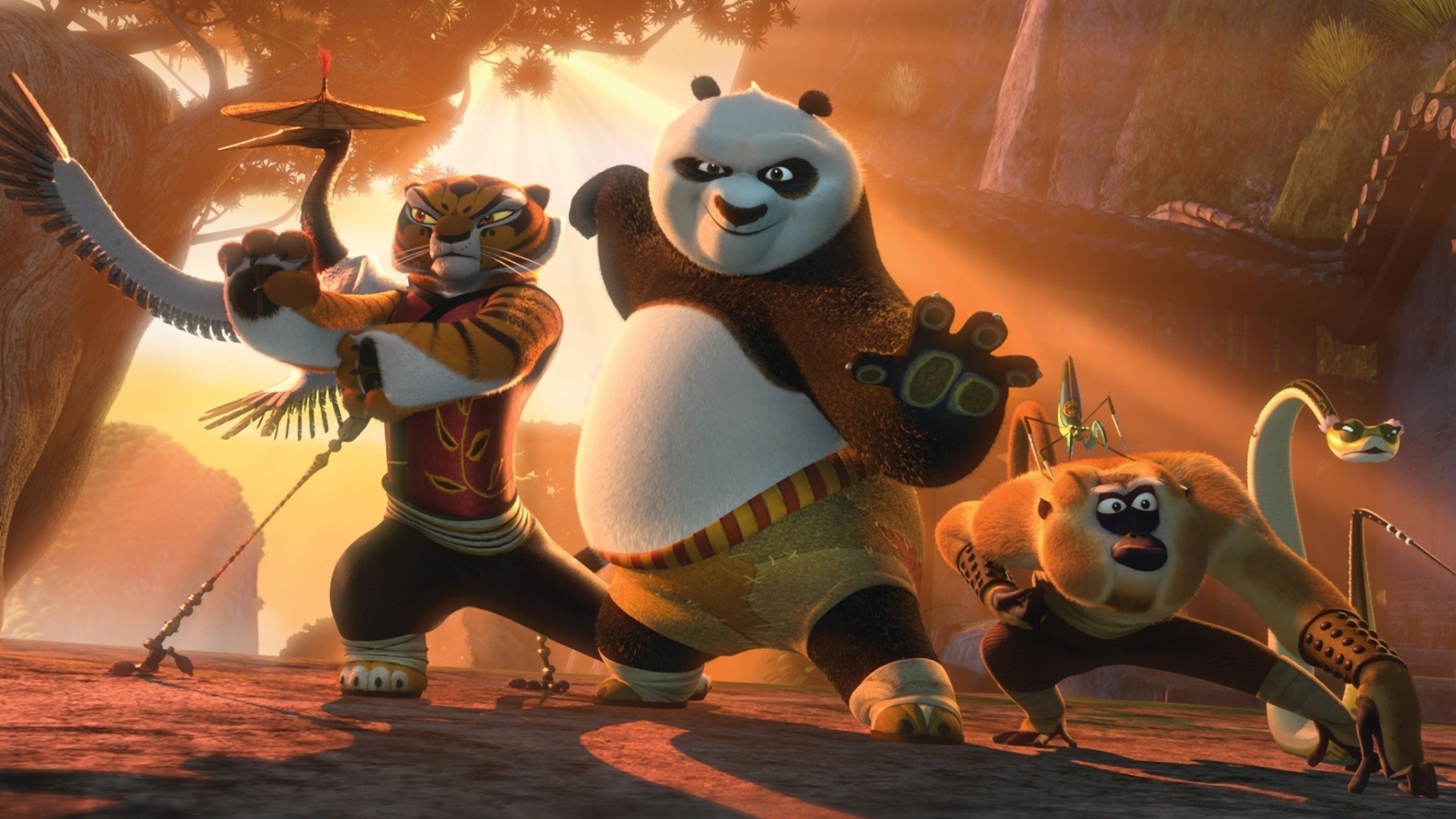 kung fu panda gruppo illustrazione uomo divertimento adulto indossare