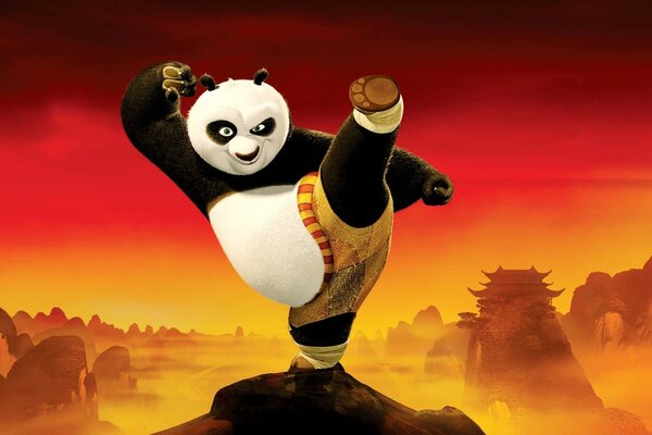 Personaje de dibujos animados Kung Fu Panda