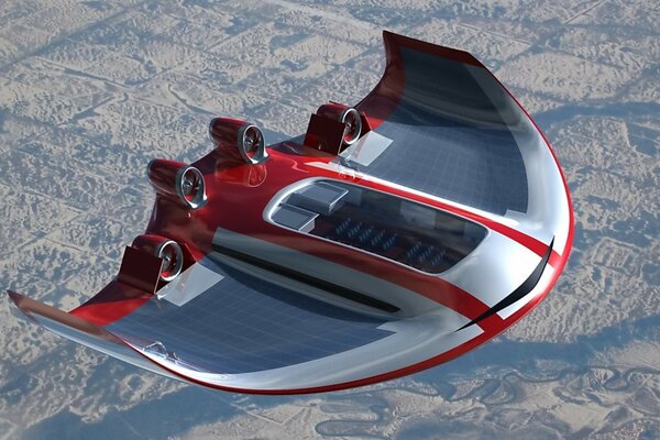 The plane of the future. Flying invisible plane